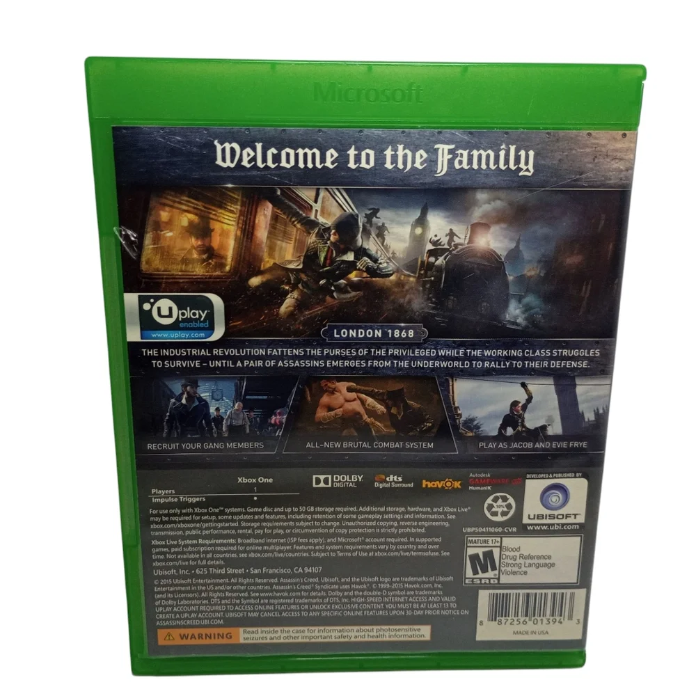 Assassins Creed Microsoft Xbox One Bundle Complete In Box Tested & Works